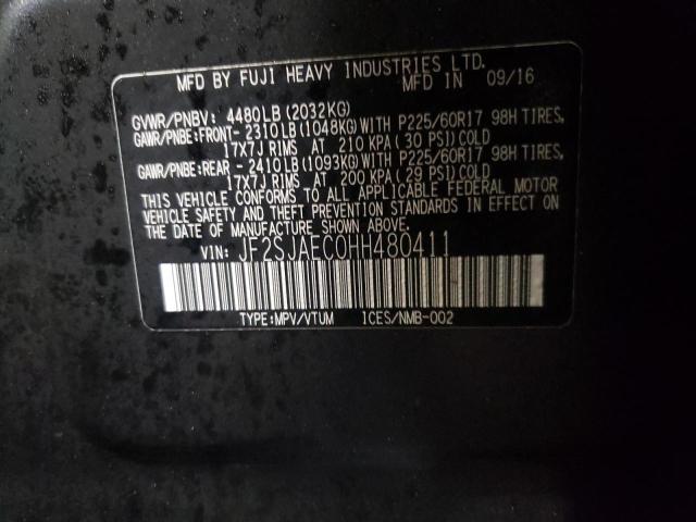 Photo 14 from auction – 2017 SUBARU FORESTER 2 with VIN JF2SJAEC0HH480411