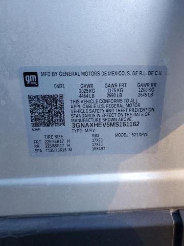 Photo 14 from auction – 2021 CHEVROLET EQUINOX LS with VIN 3GNAXHEV5MS161162