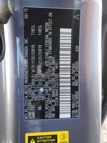 Photo 14 from auction – 2015 LEXUS RX 350 with VIN 2T2ZK1BA4FC207532