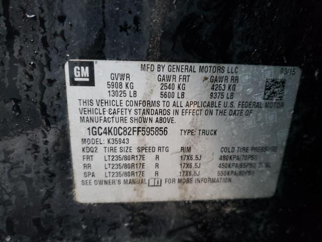 Photo 14 from auction – 2015 CHEVROLET SILVERADO with VIN 1GC4K0C82FF595856