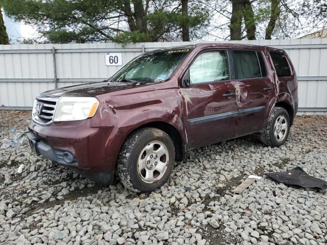 HONDA PILOT LX 2012 with VIN 5FNYF4H28CB021554 - Photo from auction