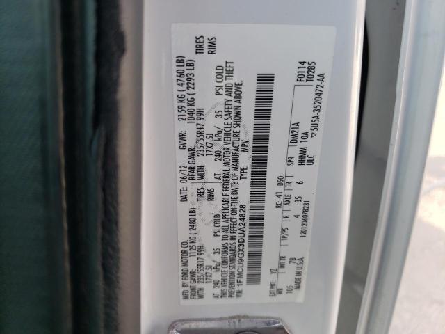 Photo 14 from auction – 2013 FORD ESCAPE SE with VIN 1FMCU9GX3DUA24828