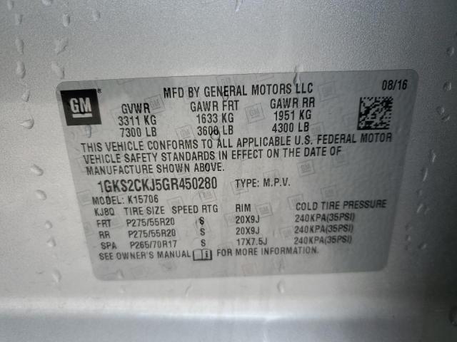 Photo 14 from auction – 2016 GMC YUKON DENA with VIN 1GKS2CKJ5GR450280