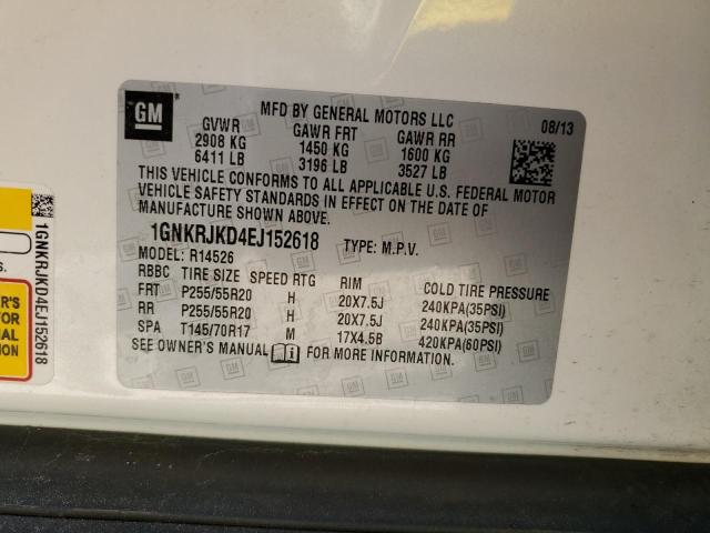 Photo 14 from auction – 2014 CHEVROLET TRAVERSE L with VIN 1GNKRJKD4EJ152618