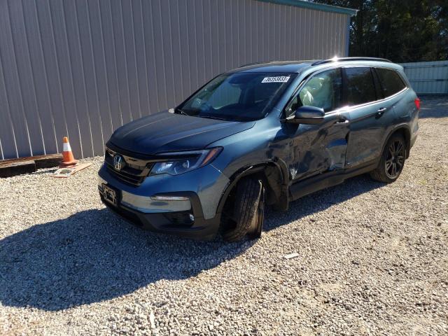 HONDA PILOT SE 2021 with VIN 5FNYF6H29MB084448 - Photo from auction