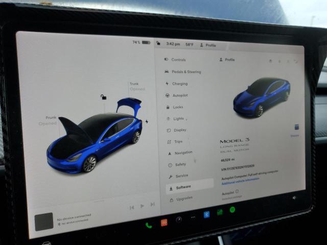 Photo 9 from auction – 2019 TESLA MODEL 3 with VIN 5YJ3E1EB2KF512829