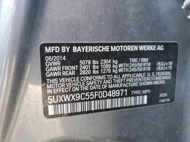 Photo 14 from auction – 2015 BMW X3 XDRIVE2 with VIN 5UXWX9C55F0D48971