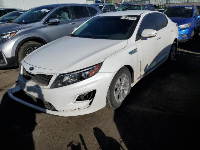 KIA OPTIMA HYB 2015 with VIN KNAGM4ADXF5077902 - Photo from auction