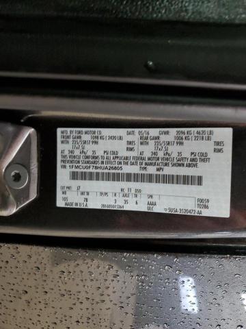 Photo 14 from auction – 2017 FORD ESCAPE S with VIN 1FMCU0F78HUA26805