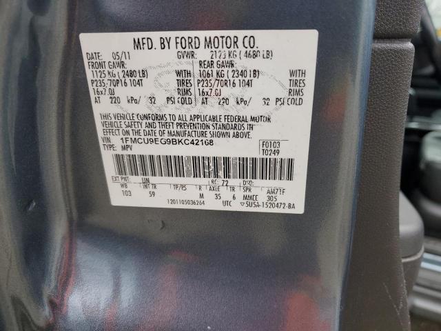 Photo 14 from auction – 2011 FORD ESCAPE LIM with VIN 1FMCU9EG9BKC42168