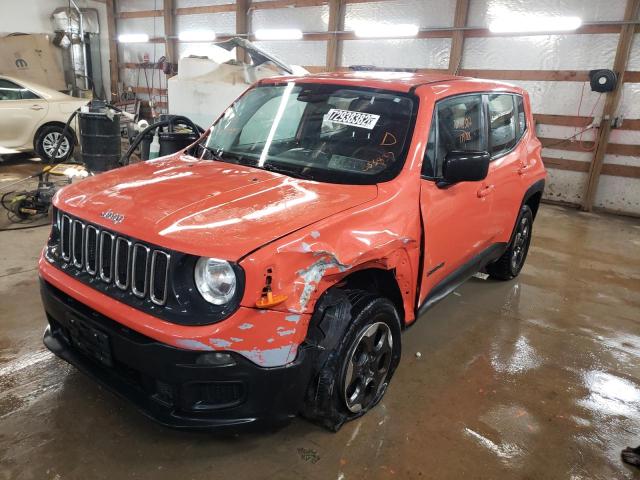 JEEP RENEGADE S 2016 with VIN ZACCJBAT8GPC55837 - Photo from auction