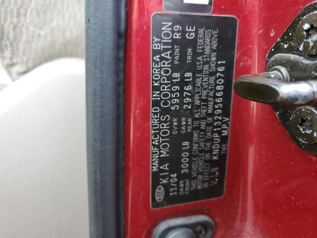Photo 14 from auction – 2005 KIA SEDONA EX with VIN KNDUP132956680761