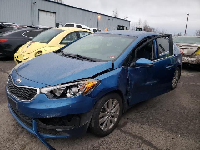 KIA FORTE EX 2014 with VIN KNAFX4A87E5055604 - Photo from auction