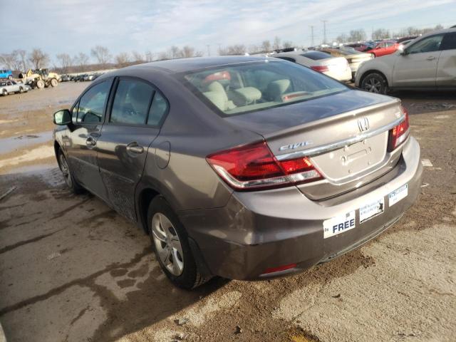 Photo 2 from auction – 2013 HONDA CIVIC LX with VIN 19XFB2F54DE012636