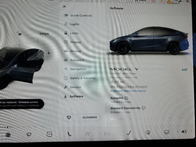 صورة رقم 9 من المزاد - 2020 TESLA MODEL Y مع VIN 5YJYGDEE9LF016357