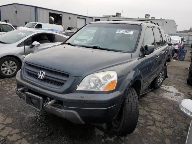 HONDA PILOT EXL 2004 with VIN 5FNYF18554B008318 - Photo from auction
