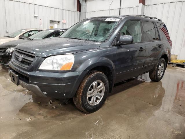 HONDA PILOT EXL 2004 with VIN 5FNYF18654B004892 - Photo from auction
