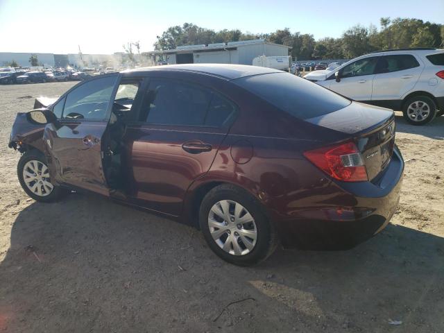Photo 2 from auction – 2012 HONDA CIVIC LX with VIN 19XFB2F53CE092557