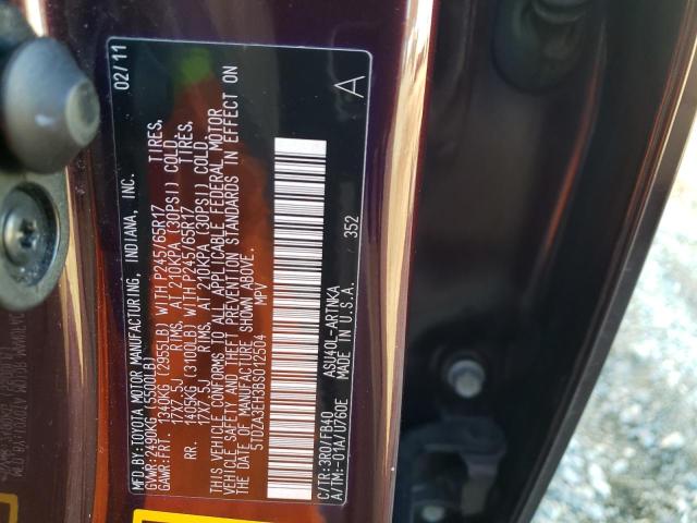 Photo 14 from auction – 2011 TOYOTA HIGHLANDER with VIN 5TDZA3EH3BS012504