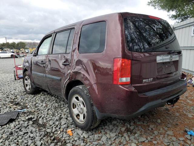 Photo 2 from auction – 2012 HONDA PILOT LX with VIN 5FNYF4H28CB021554