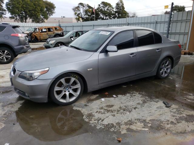 BMW 550 I 2007 with VIN WBANB535X7CP04586 - Photo from auction