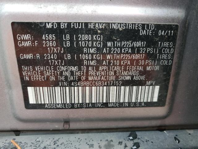 Снимка 14 от търг – 2011 SUBARU OUTBACK 2. с VIN 4S4BRBCC6B3417152
