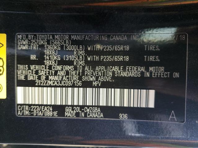 Photo 14 from auction – 2018 LEXUS RX 350 BAS with VIN 2T2ZZMCA3JC097156