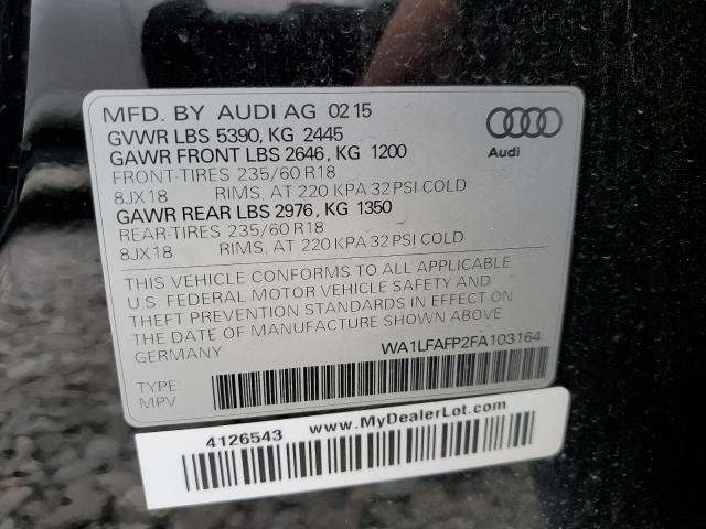 Фото 14 с аукциона – 2015 AUDI Q5 PREMIUM с VIN WA1LFAFP2FA103164