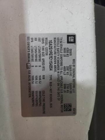 Photo 14 from auction – 2012 CHEVROLET EXPRESS G3 with VIN 1GAZG1FG7C1154354