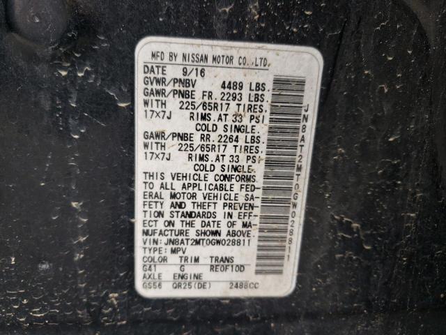 Photo 14 from auction – 2016 NISSAN ROGUE S with VIN JN8AT2MT0GW028811