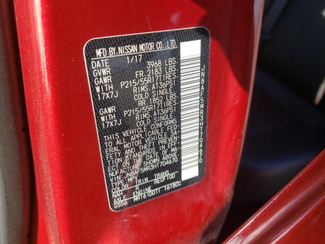 Photo 14 from auction – 2017 NISSAN JUKE S with VIN JN8AF5MR3HT704670