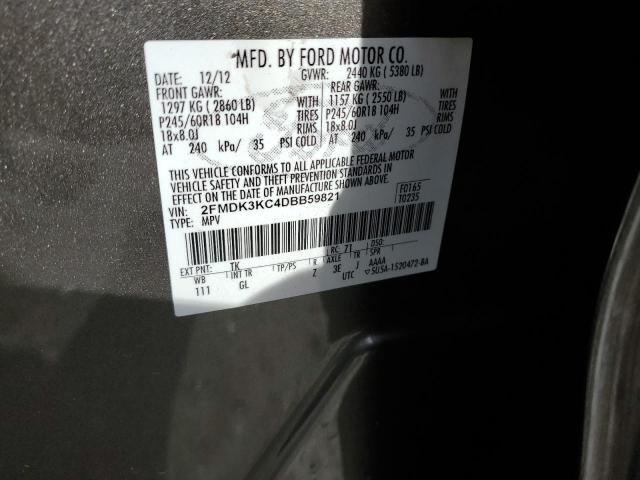 Photo 14 from auction – 2013 FORD EDGE LIMIT with VIN 2FMDK3KC4DBB59821