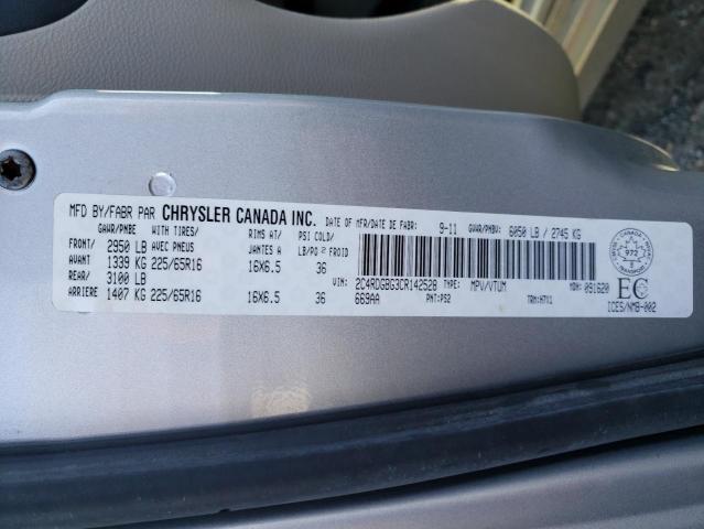 Photo 14 from auction – 2012 DODGE GRAND CARA with VIN 2C4RDGBG3CR142528
