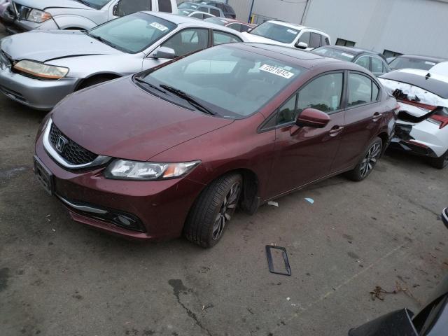 HONDA CIVIC EXL 2015 with VIN 19XFB2F9XFE254997 - Photo from auction