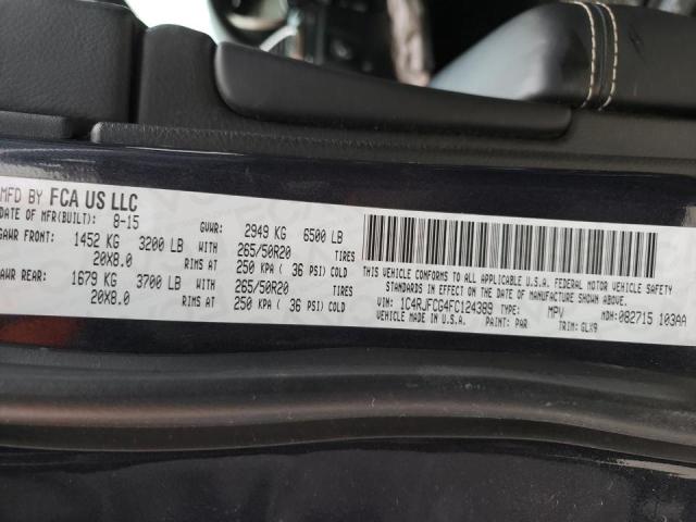 Photo 14 from auction – 2015 JEEP GRAND CHER with VIN 1C4RJFCG4FC124389
