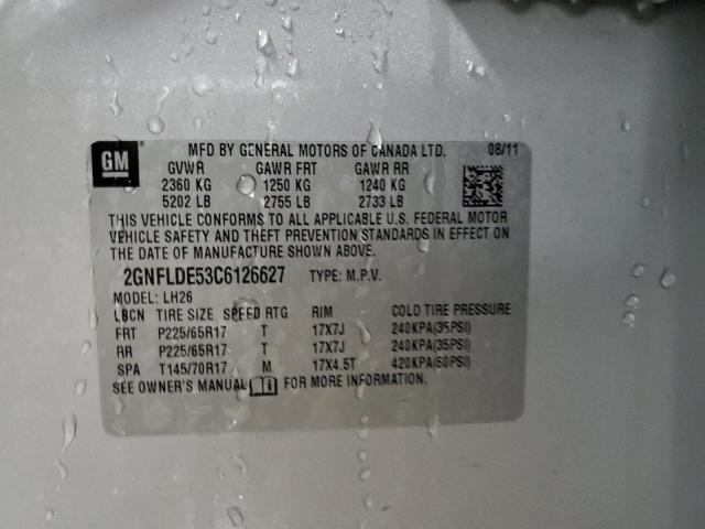 Photo 14 from auction – 2012 CHEVROLET EQUINOX LT with VIN 2GNFLDE53C6126627