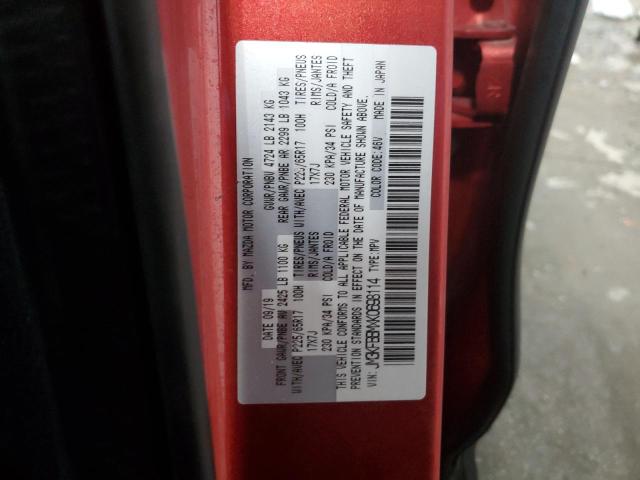 Photo 14 from auction – 2019 MAZDA CX-5 SPORT with VIN JM3KFBBMXK0698114