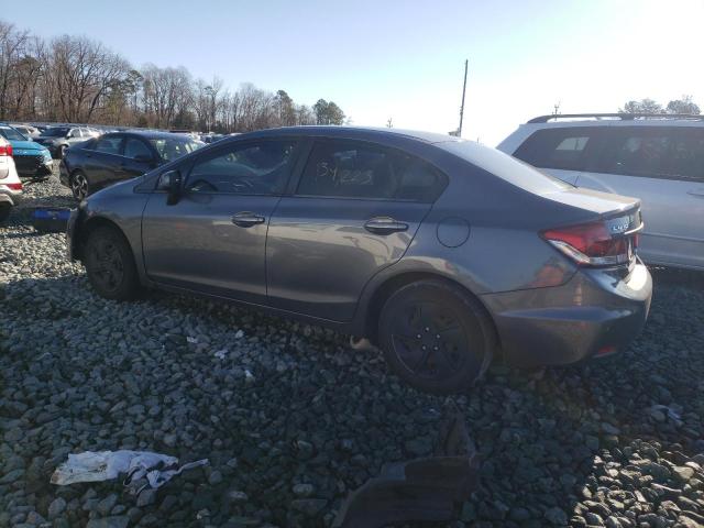 Photo 2 from auction – 2013 HONDA CIVIC LX with VIN 19XFB2F59DE223749