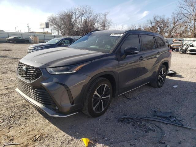 TOYOTA HIGHLANDER 2022 with VIN 5TDLZRAH0NS104326 - Photo from auction