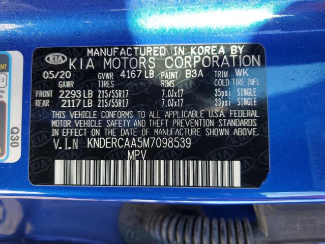 Photo 14 from auction – 2021 KIA SELTOS EX with VIN KNDERCAA5M7098539