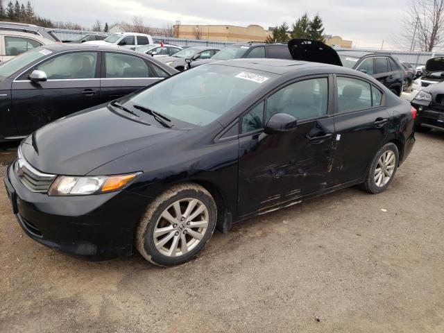 HONDA CIVIC EXL 2012 with VIN 2HGFB2F93CH121631 - Photo from auction