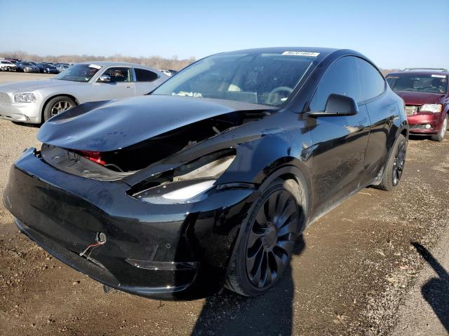TESLA MODEL Y 2022 with VIN 7SAYGDEF2NF457522 - Photo from auction