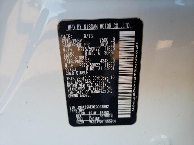 Photo 14 from auction – 2014 INFINITI QX80 with VIN JN8AZ2NE0E9063892