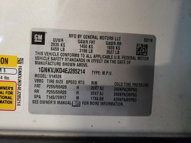 Photo 14 from auction – 2014 CHEVROLET TRAVERSE L with VIN 1GNKVJKD4EJ285214