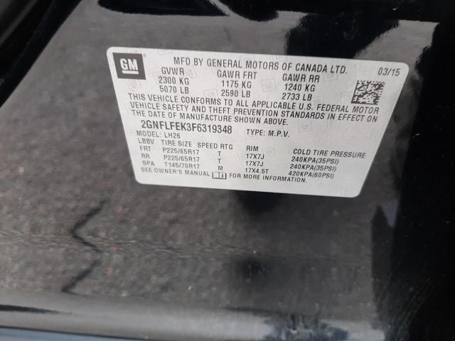 Zdjęcie 14 z aukcji – 2015 CHEVROLET EQUINOX LT z VIN 2GNFLFEK3F6319348