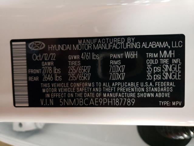 Photo 14 from auction – 2023 HYUNDAI TUCSON SEL with VIN 5NMJBCAE9PH187789