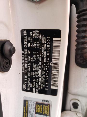 Photo 14 from auction – 2014 KIA SORENTO LX with VIN 5XYKTDA64EG468504