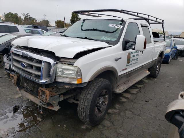 FORD F250 SUPER 2004 with VIN 1FTNW21P14ED49835 - Photo from auction