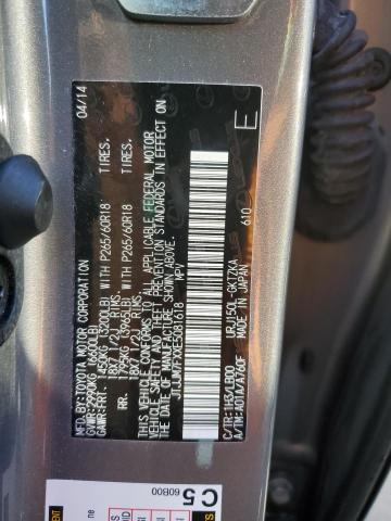 Photo 14 from auction – 2014 LEXUS GX 460 PRE with VIN JTJJM7FXXE5081618