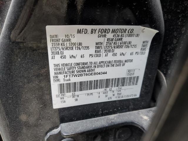 Photo 10 from auction – 2016 FORD F250 SUPER with VIN 1FT7W2BT6GEB04344